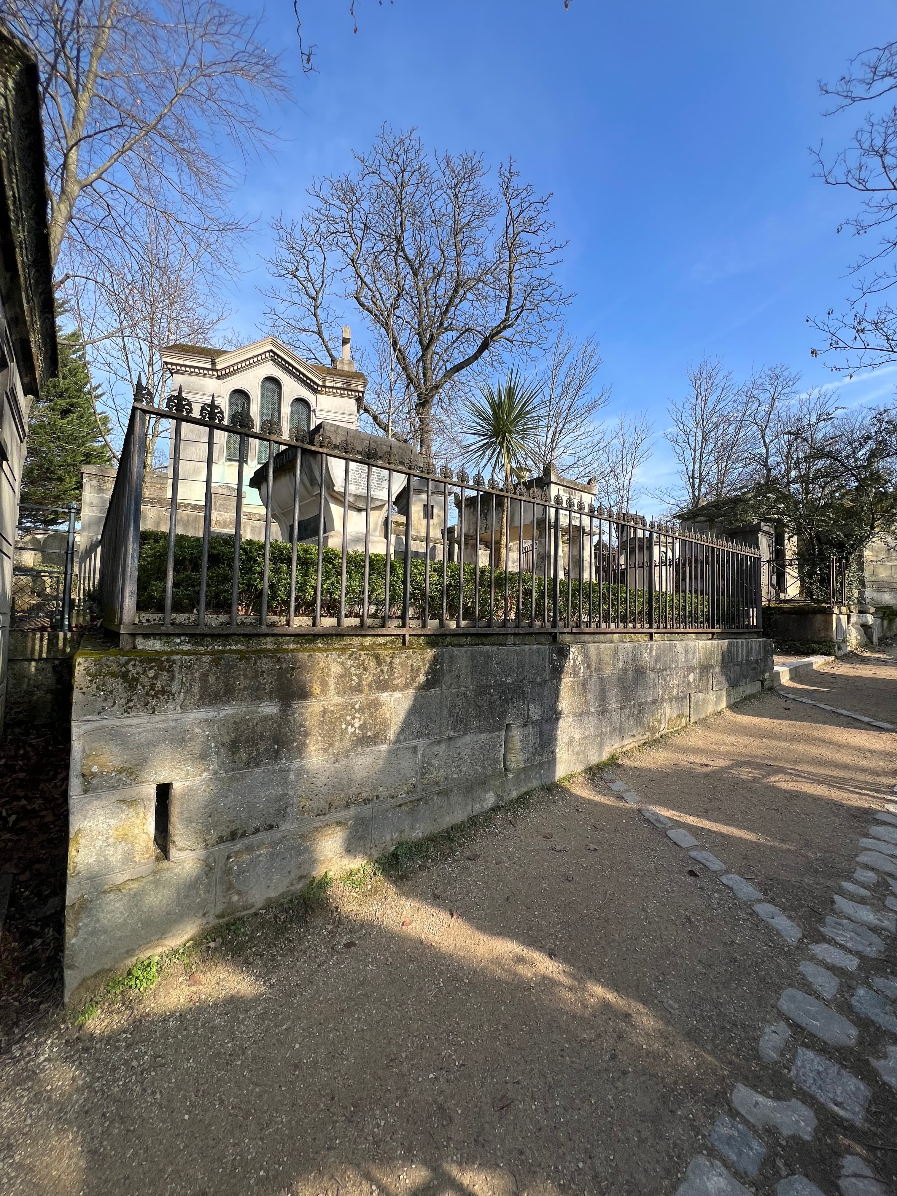 The Graves of Jean de La Fontaine and Molière