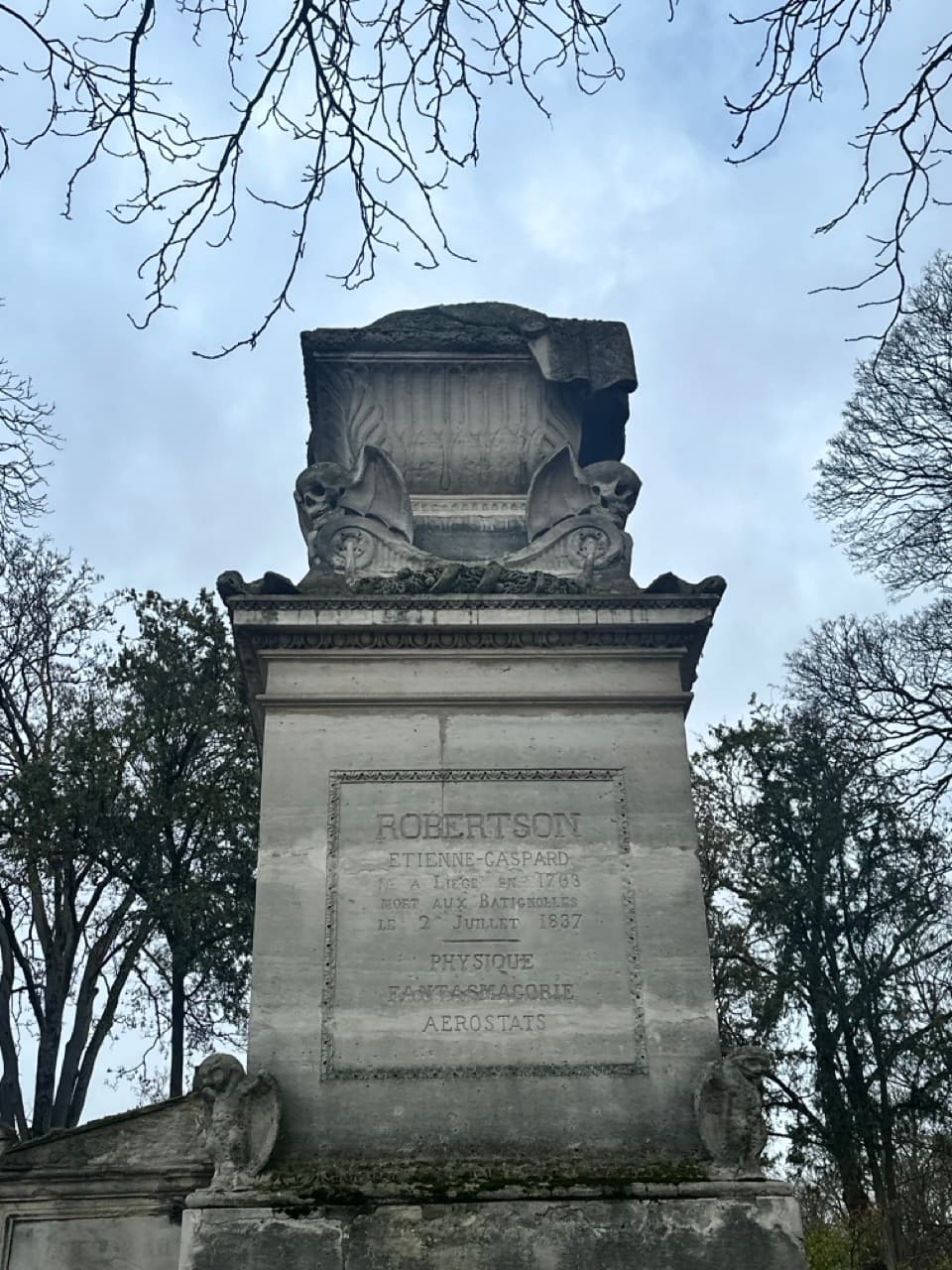 The Grave of Étienne-Gaspard Robert